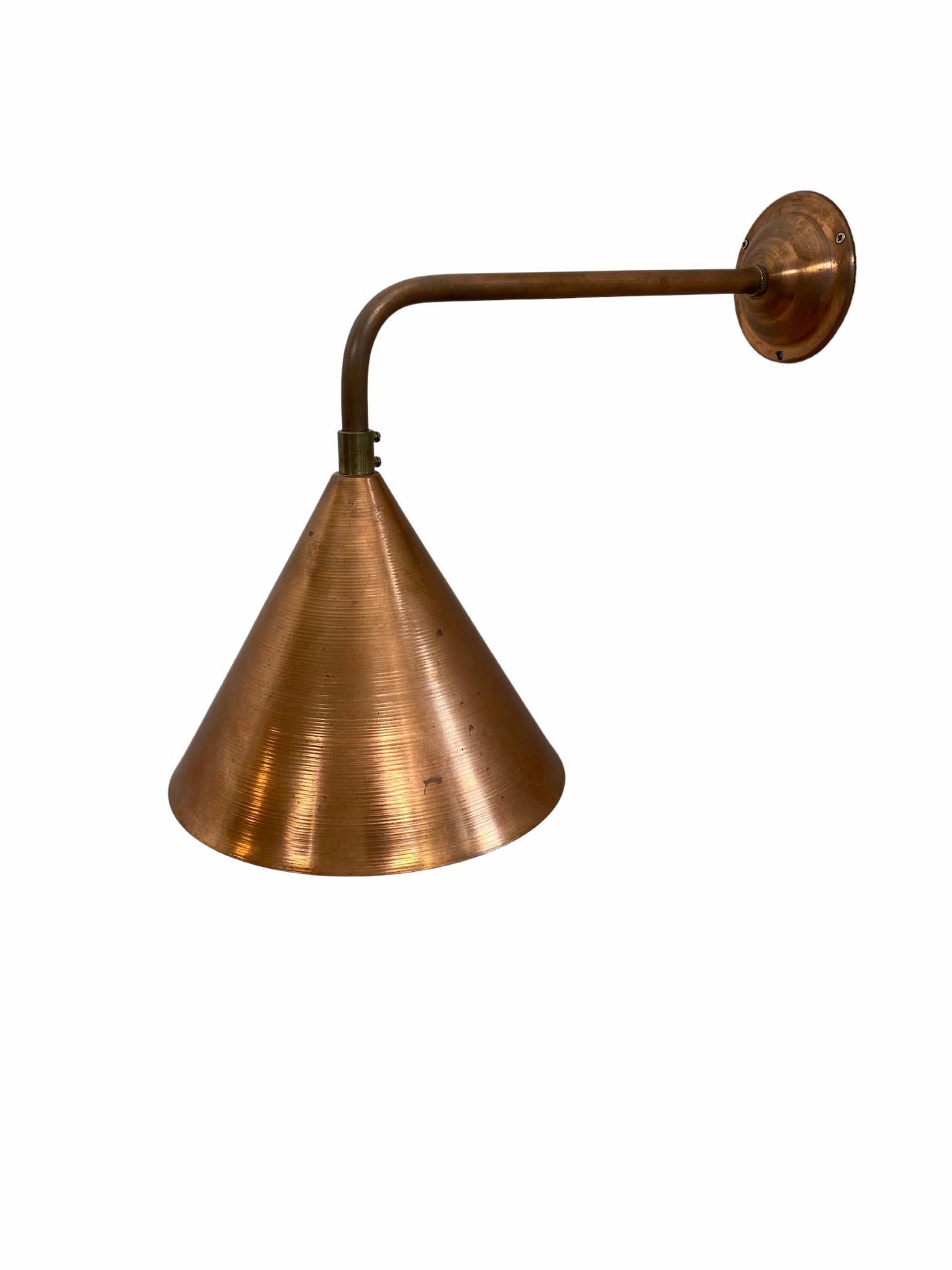 Rustikale Wandleuchte Tuchlauben aus Kupfer