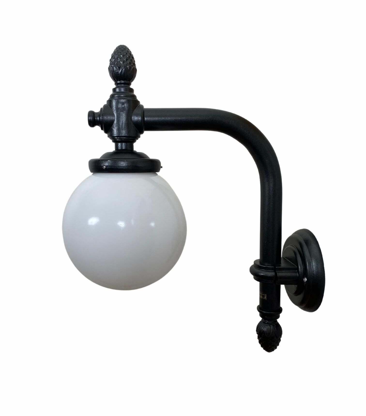 Klassische Kugel-Wandleuchte 1027.12 in Anthrazitgrau
