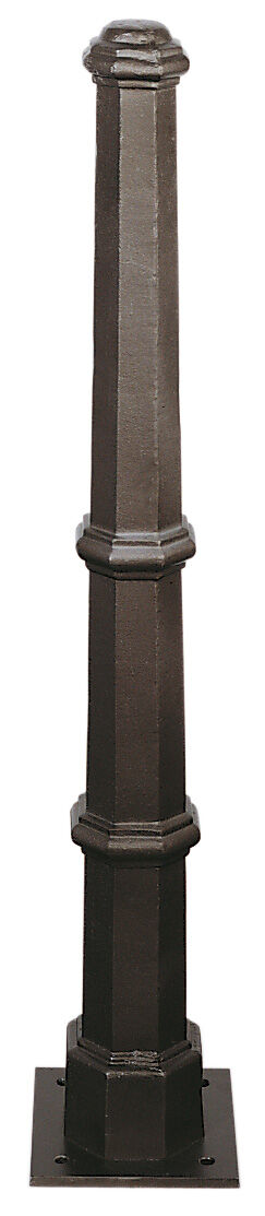 15902_poller Poller 19502P, Fixmontage des Pollers mittels Montageplatte angedübelt