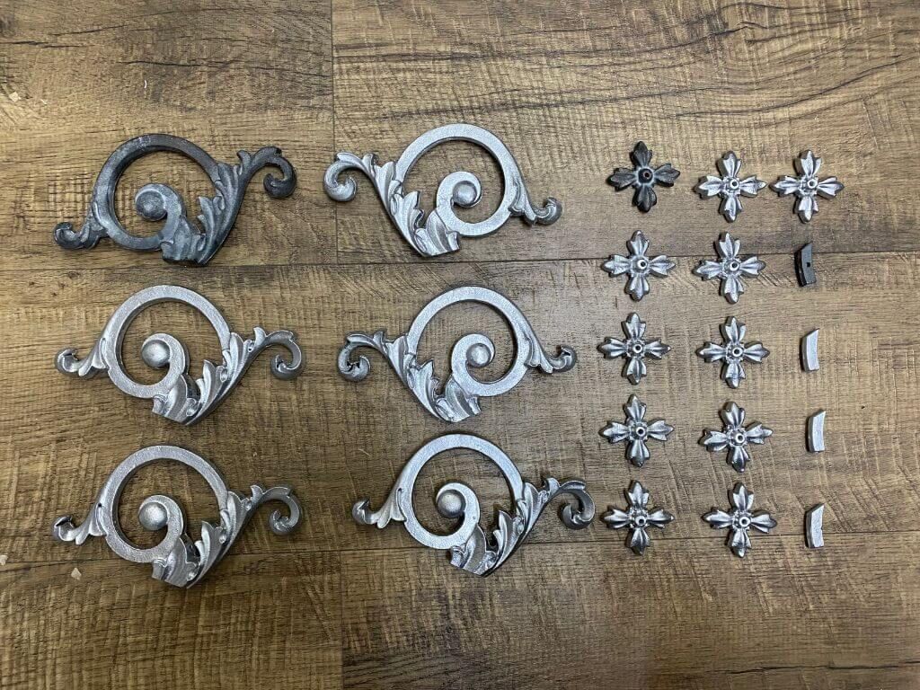 Reproduktion von Zierteilen in Aluminiumguss Reproduktion von Zierteilen in Aluminiumguss