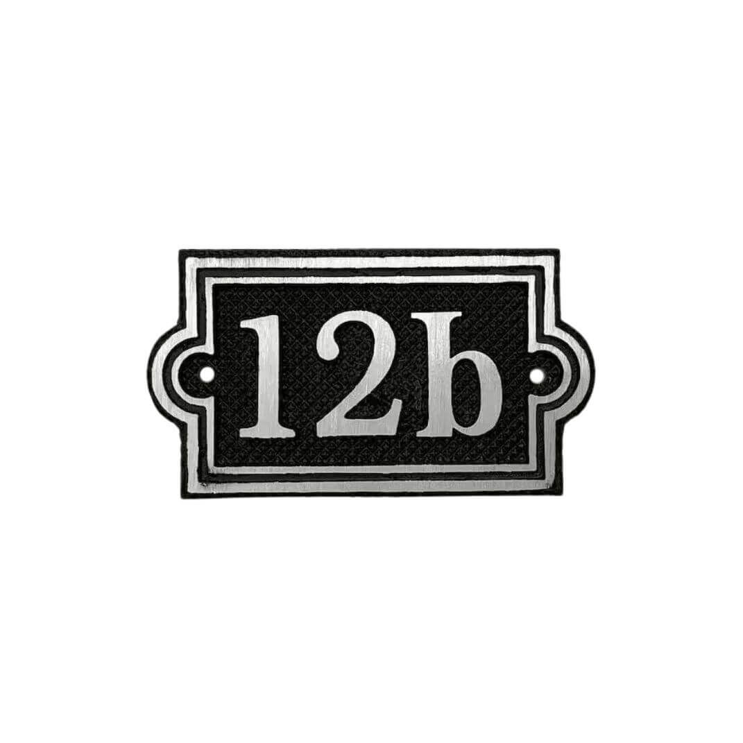 Türnummernschild Tafelstil A - Aluminiumguss Türnummernschild Tafelstil A - Aluminiumguss