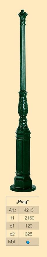 4213_kandelaber_mast_prag Mast Prag von Kombination 2 in RAL 6005 Moosgrün