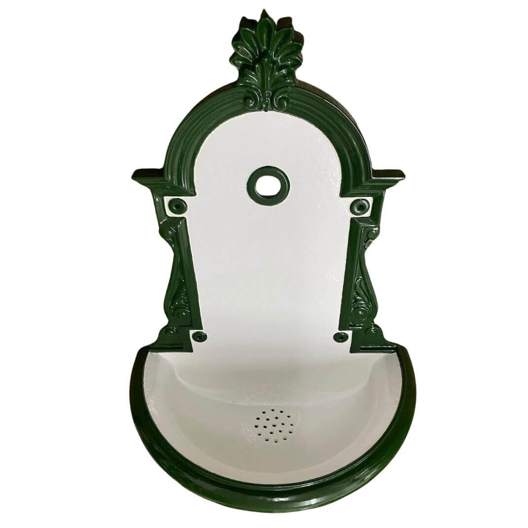 Inneres Becken der grün-weißen Bassena M100g Inneres Becken der grün-weißen Bassena M100g