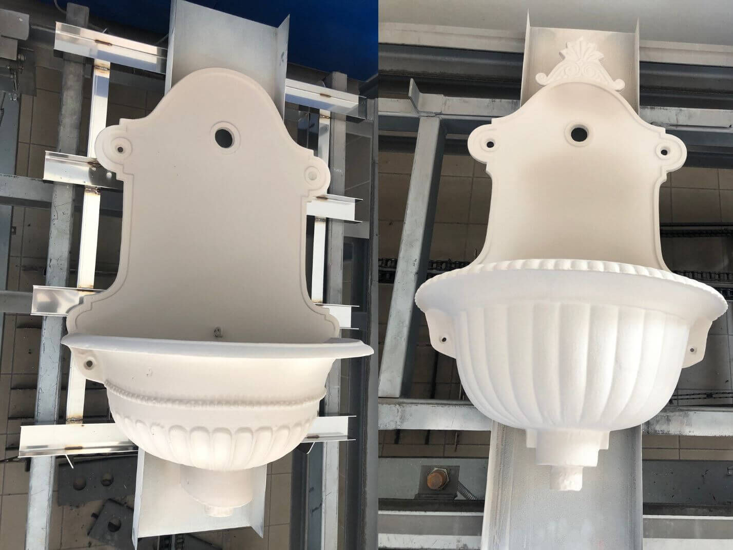 auf Bassena aufgetragenes Grundemaille auf Bassena aufgetragenes Grundemaille