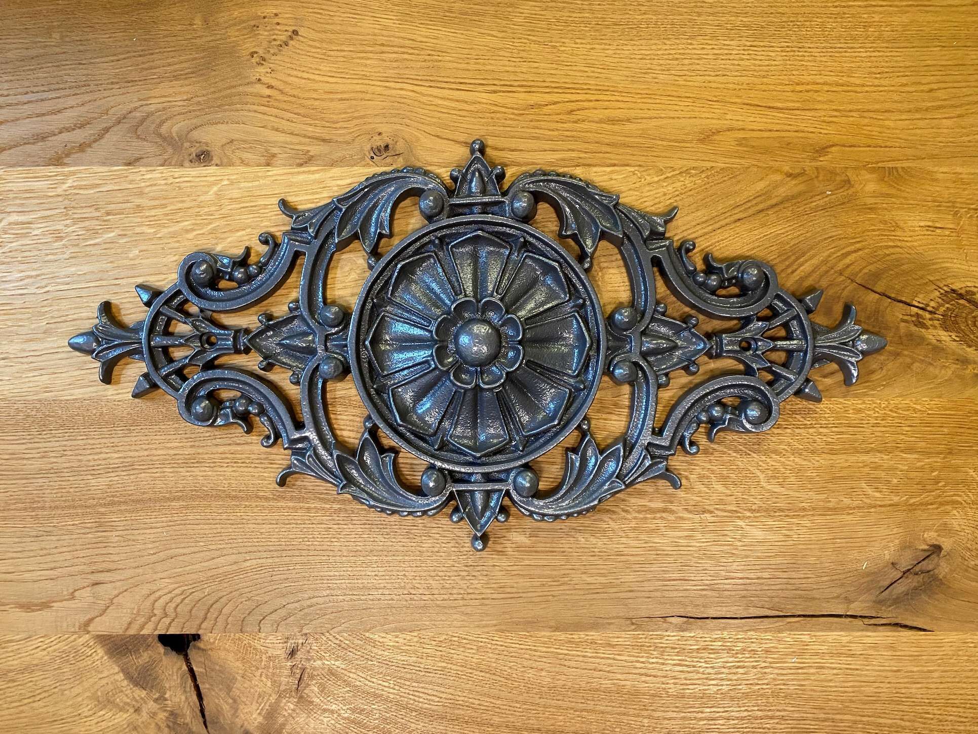 palmette-rosette-15184alug-aluminiumguss-grau-1 Vogelpersepektive Palmette 15184ALU-R aus Aluminiumguss