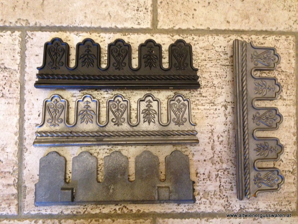 Reproduktion von dekorativen Zierteilen in Gusseisen Reproduktion von dekorativen Zierteilen in Gusseisen