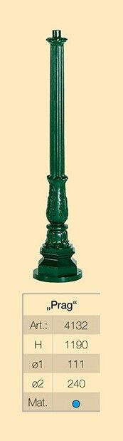 4130_kandelaber_mast_prag Mast Prag von Kombination 1 in RAL 6005 Moosgrün