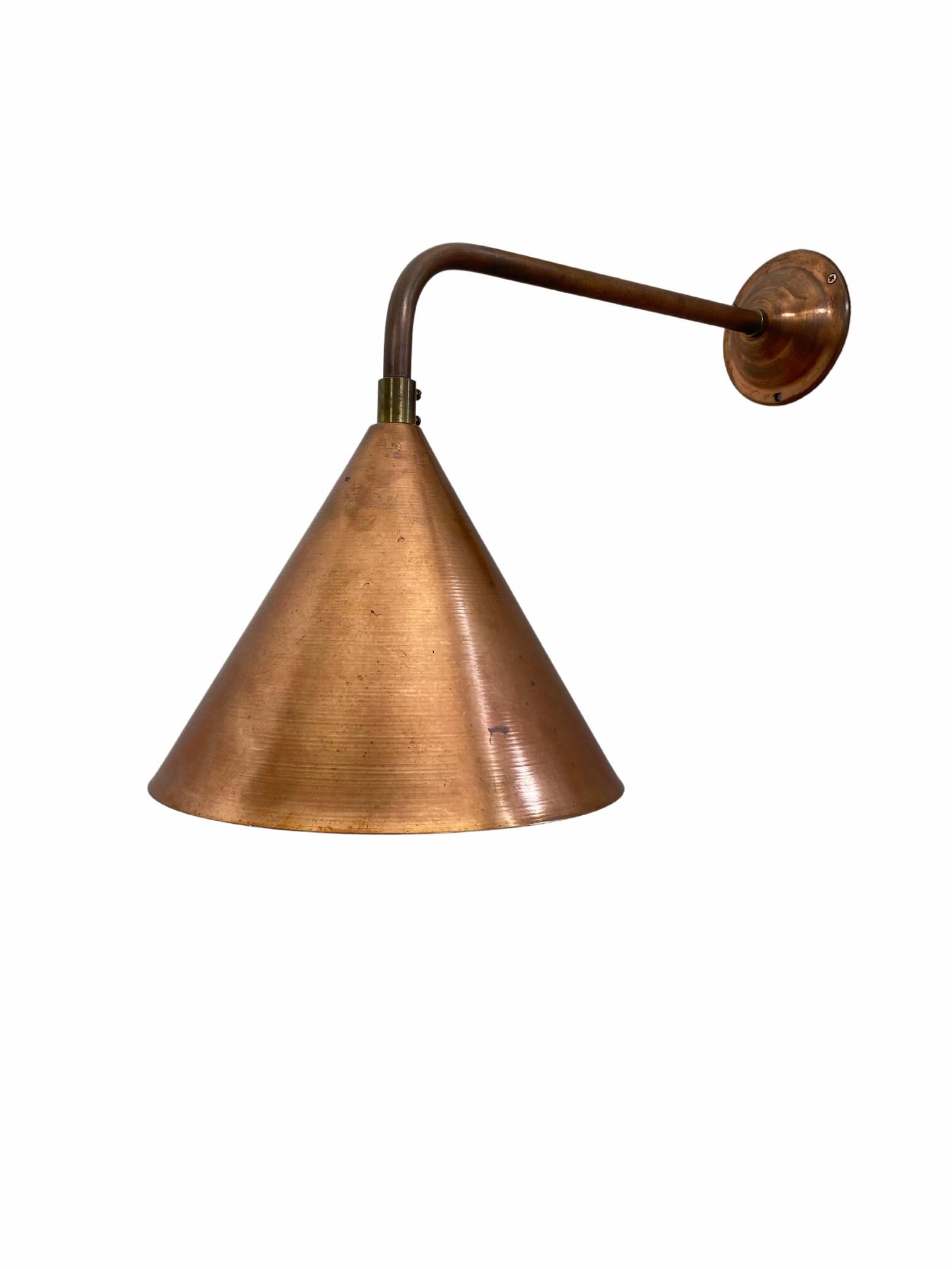 Rustikale Wandleuchte Tuchlauben aus Kupfer