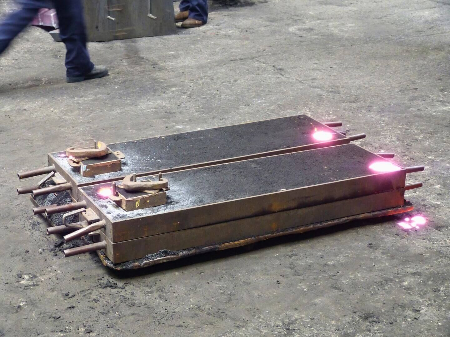 Reproduktion historischer Geländer: Abkühlphase