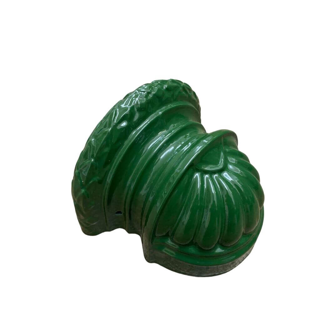 Grün emaillierte Maske (Abdeckung) der Bassena M100g Grün emaillierte Maske (Abdeckung) der Bassena M100g