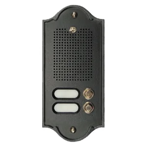 sprechanlage_livorno_2taster Sprechanlage Livorno einreihig 2 Klingelknöpfe mit anthrazitgrauer Oberfläche