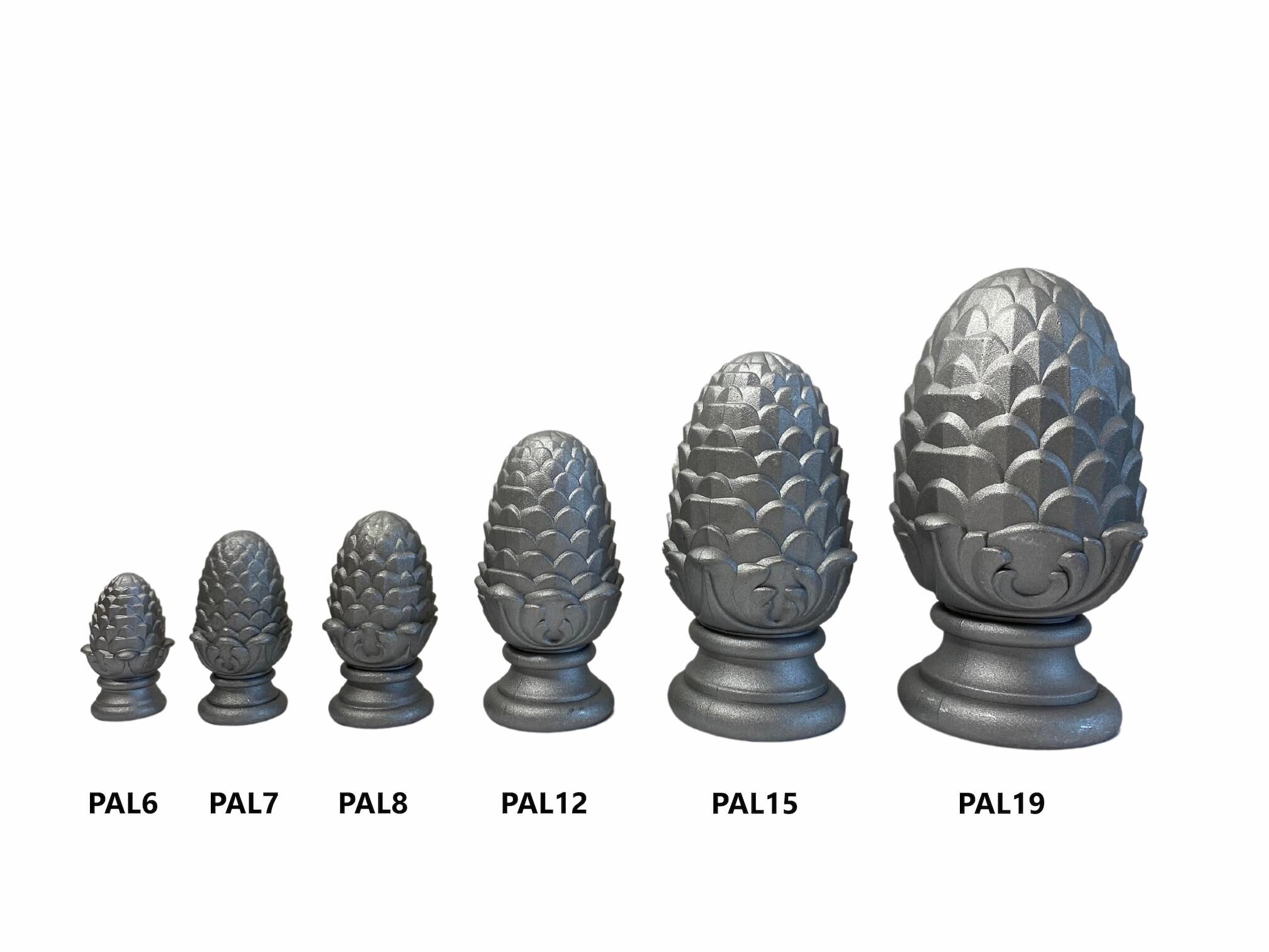 pinienzapfen-aluminiumguss-alle-3 Verschiedene Größen Pinienzapfen