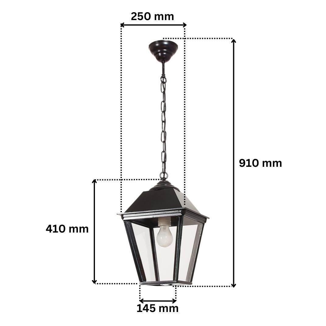 Abmessungen der Hängelaterne Rom 1410h-uo