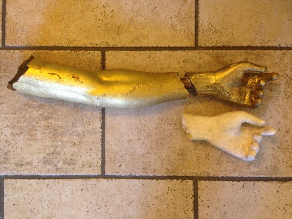 Arm aus Messingguss - Kunstprojekt Arm aus Messingguss - Kunstprojekt