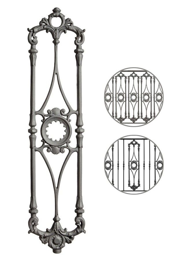 gelaender_gusseisen_m547V Geländerteil M547V vertikal aus Gusseisen