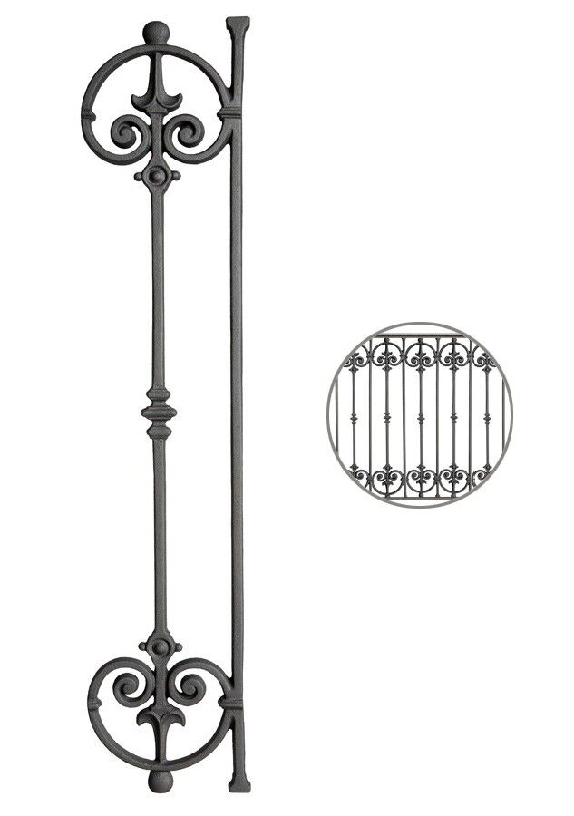 Geländerteil M535V vertikal aus Gusseisen