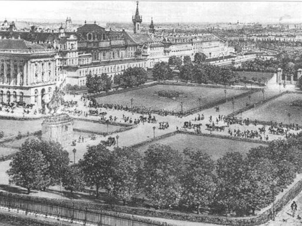 Historisches Foto der Altstadt von Wien