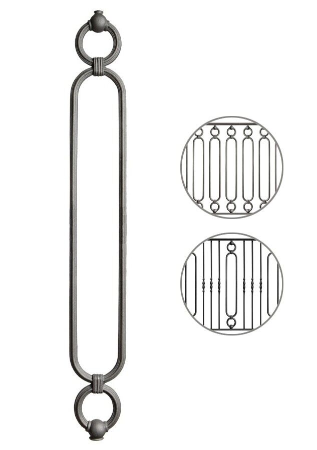 gelaender_gusseisen_m518V Geländer vertikal M518V aus Gusseisen