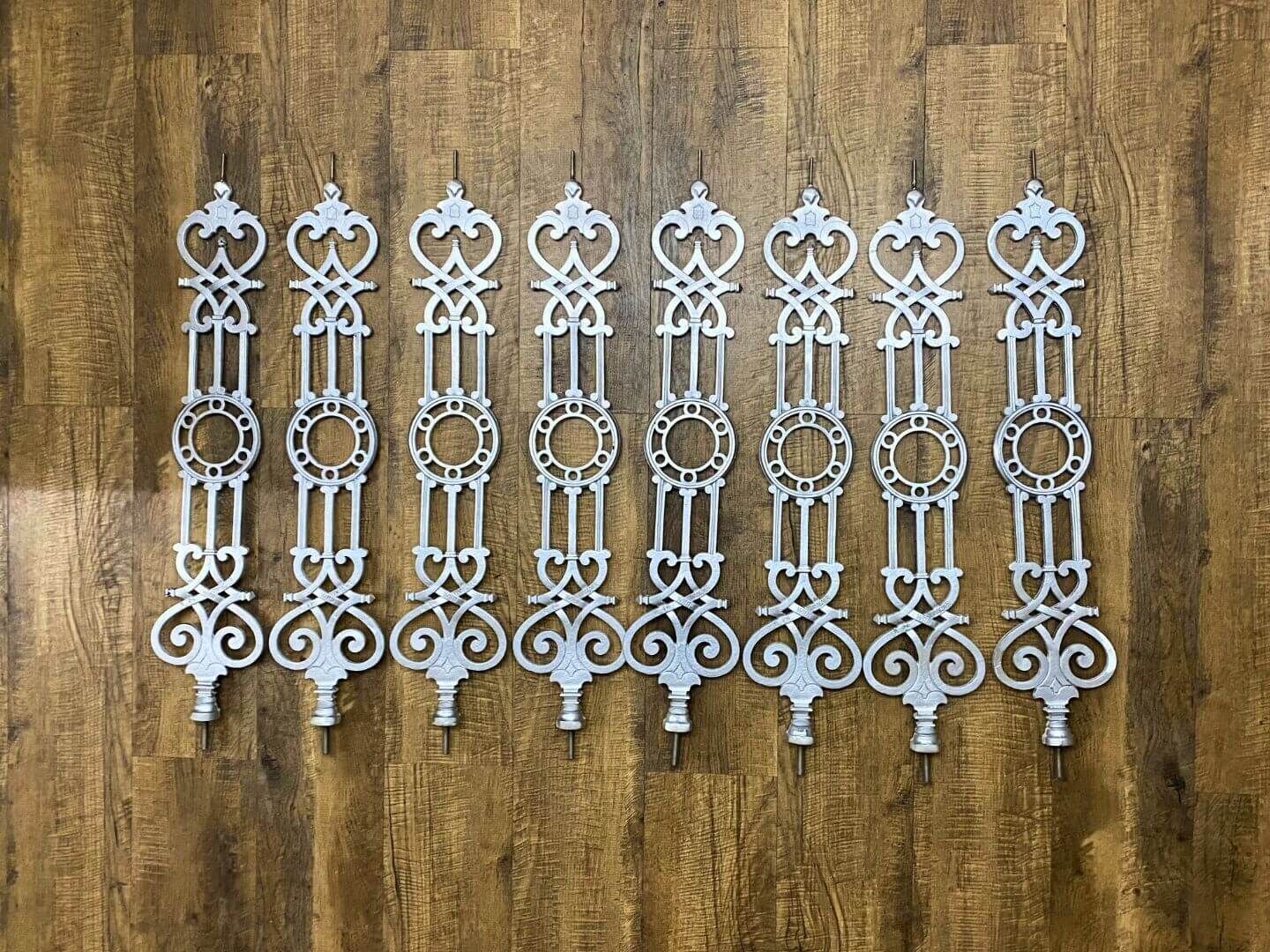 Nachguss historischer Geländerelemente aus Aluminiumguss Nachguss historischer Geländerelemente aus Aluminiumguss