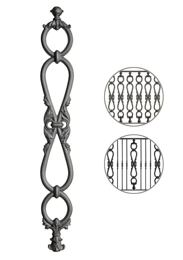 gelaender_gusseisen_503v_2 Geländerteil vertikal M503v aus Gusseisen