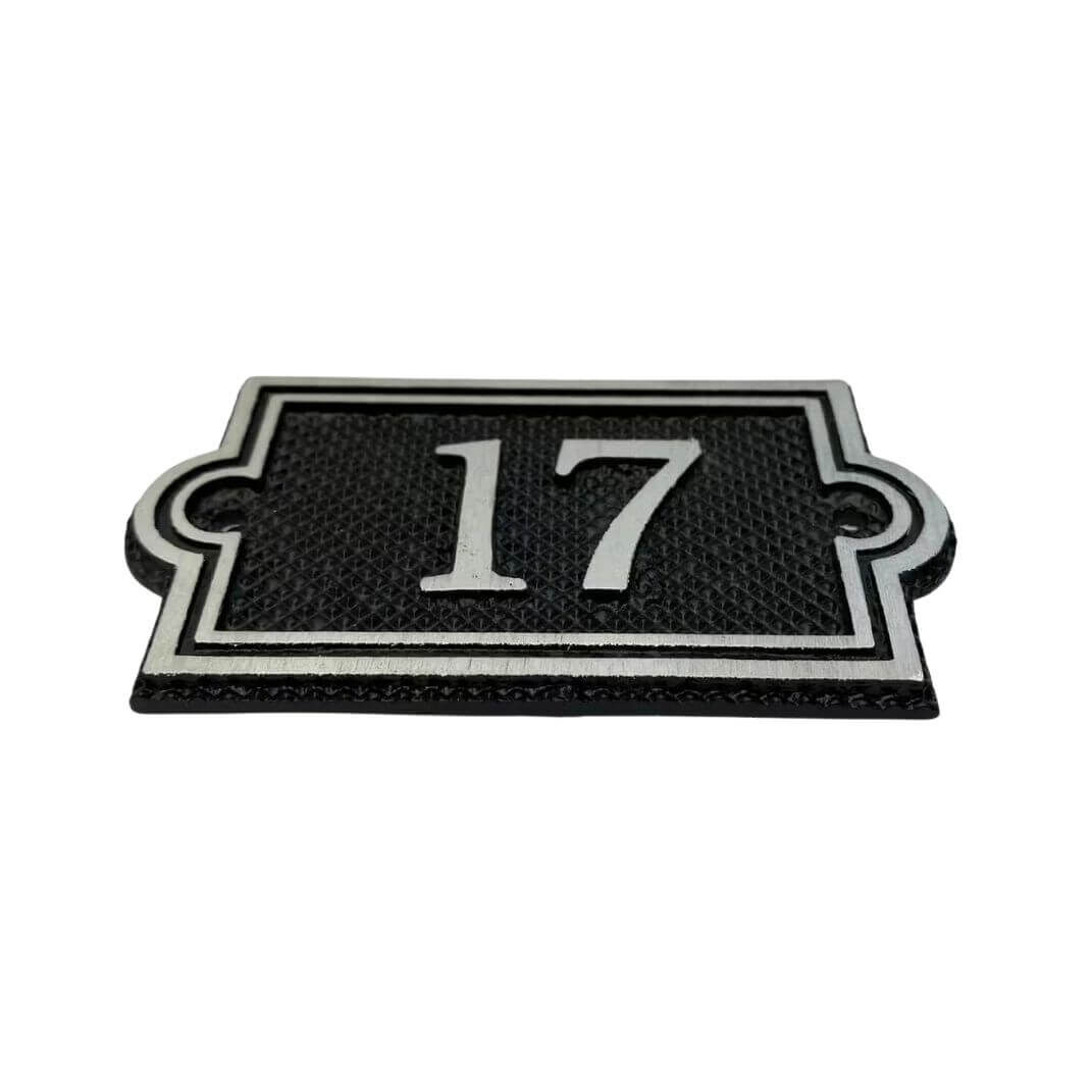 Türnummerntafel Tafelstil A - Aluminiumguss Türnummerntafel Tafelstil A - Aluminiumguss