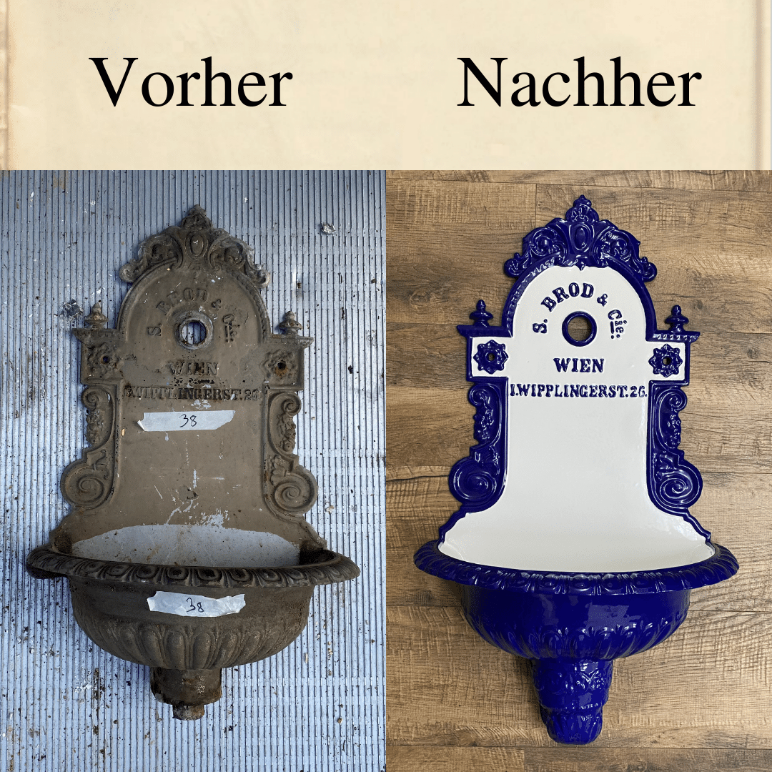 Vor und nach der Restaurierung 