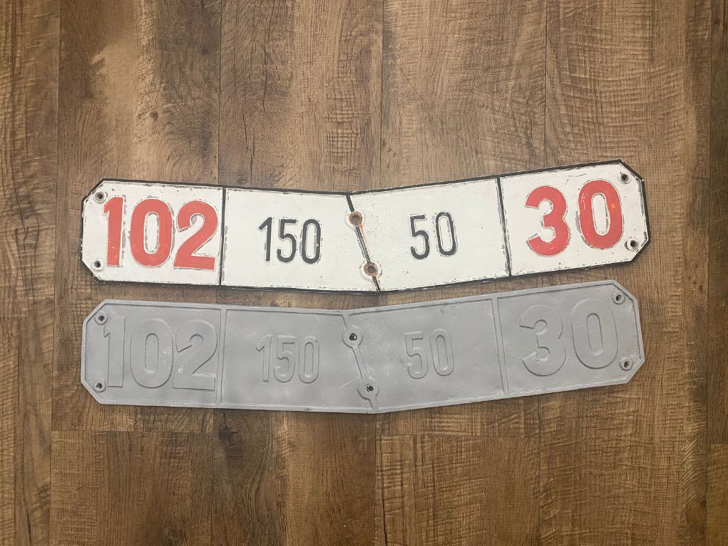 linzag-abguss-aluminiumguss-reproduktion-steigungsschild-drab-1 aus Aluminiumguss reproduziertes historisches Schild