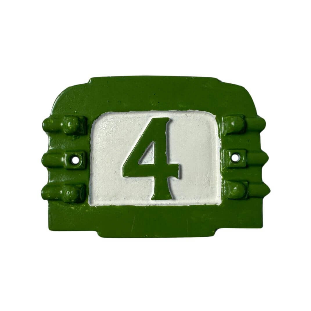 Türnummernschild Art. 21408 Otto Wagner II - Grün/Weiß Türnummernschild Art. 21408 Otto Wagner II - Grün/Weiß