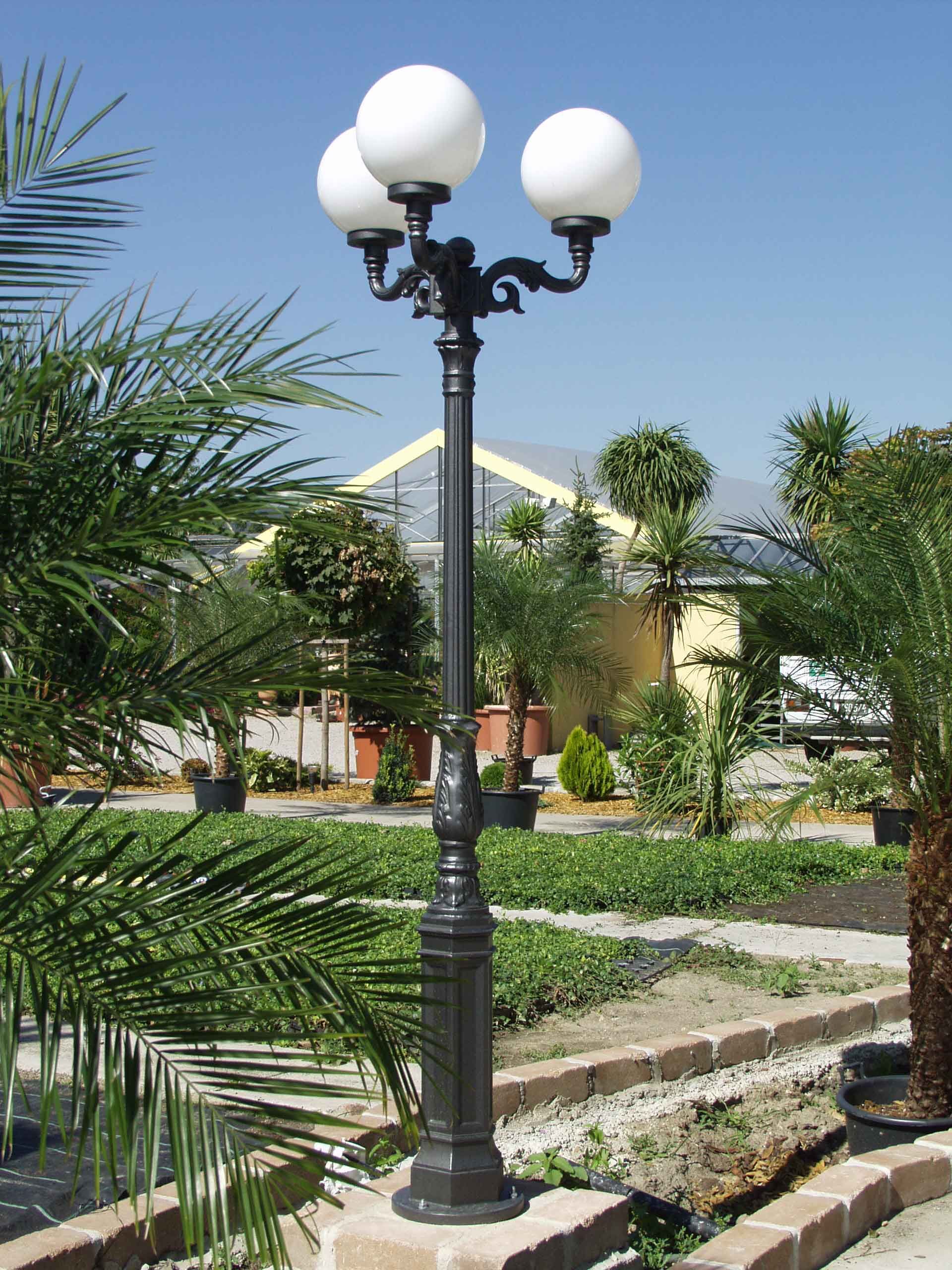 4213_gartenleuchte_3-arm Kombination 2 in Anthrazitgrau