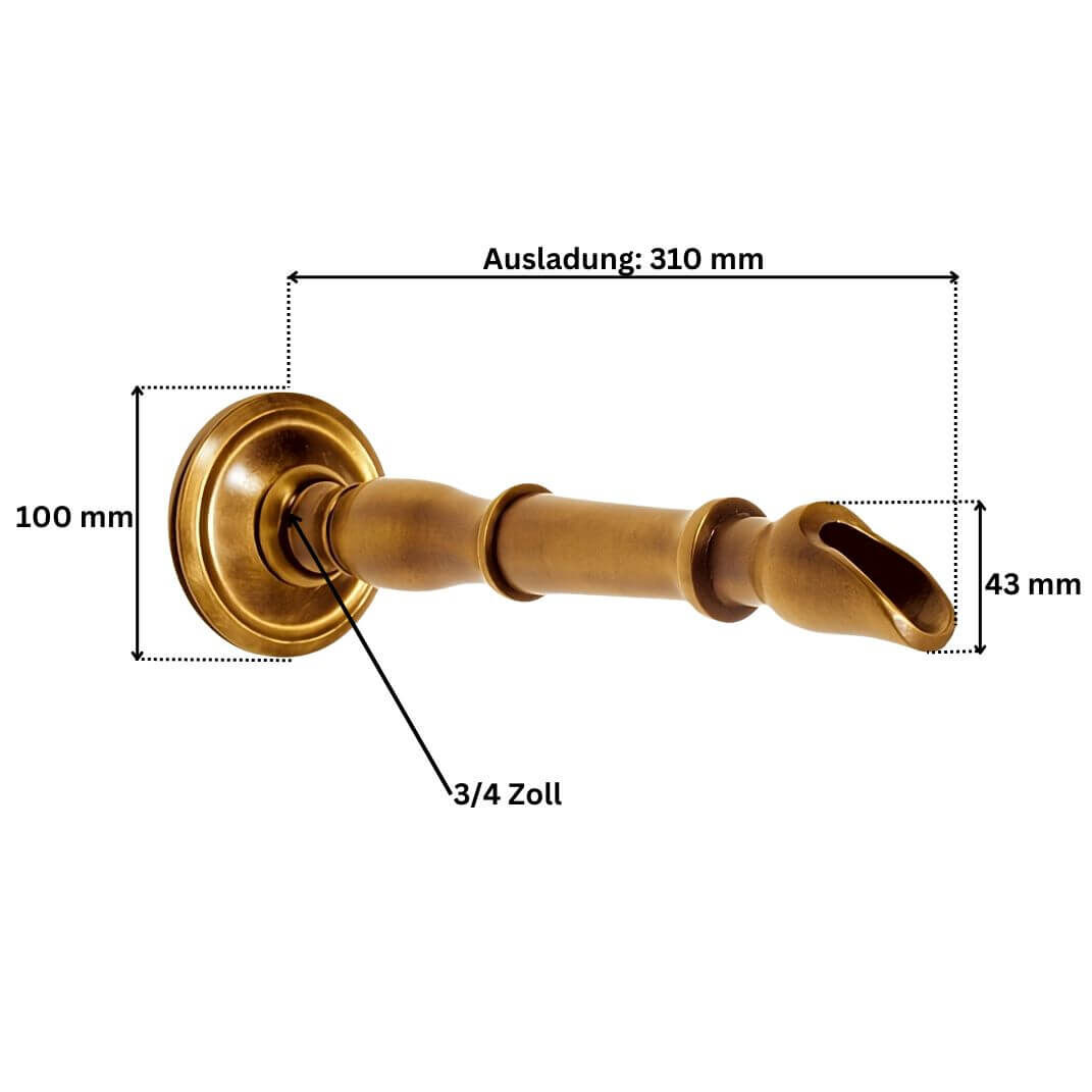 Brunnenauslauf "Grünbach" | Messing | 3/4 Zoll Brunnenauslauf "Grünbach" | Messing | 3/4 Zoll