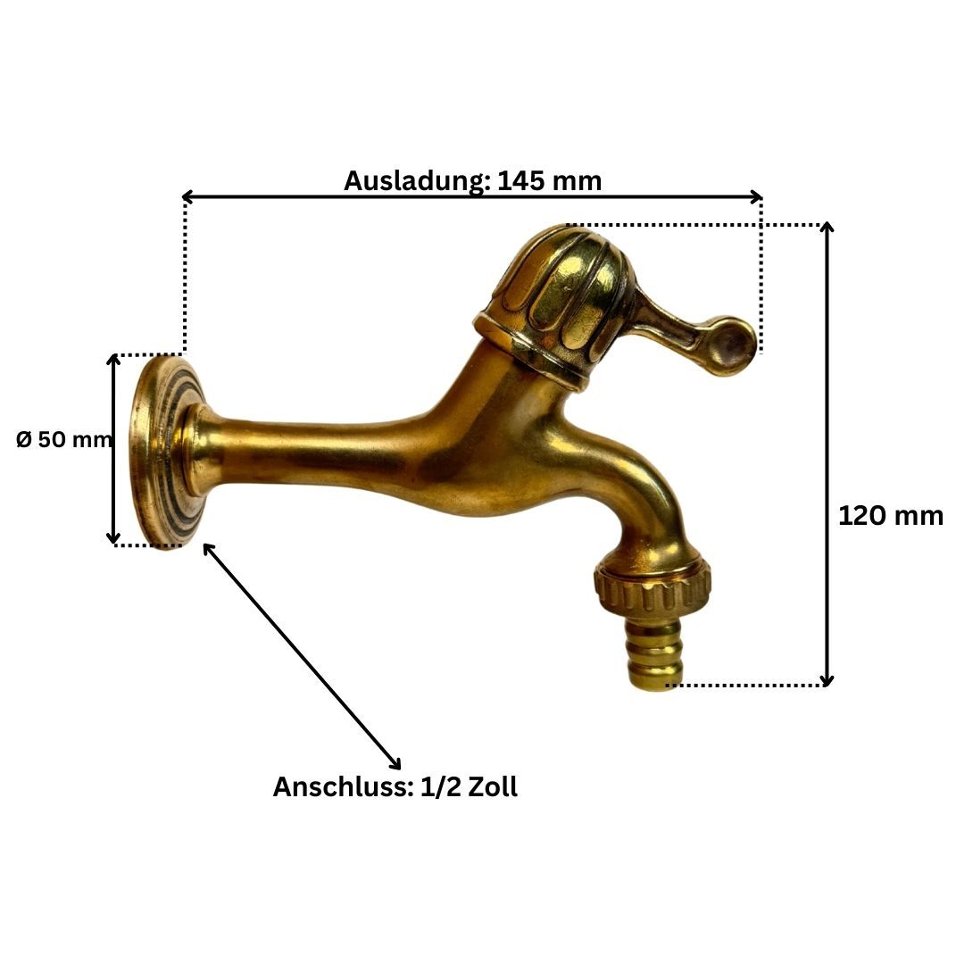 Abmessungen Wasserhahn Fugnitz aus Messing Abmessungen Wasserhahn Fugnitz aus Messing