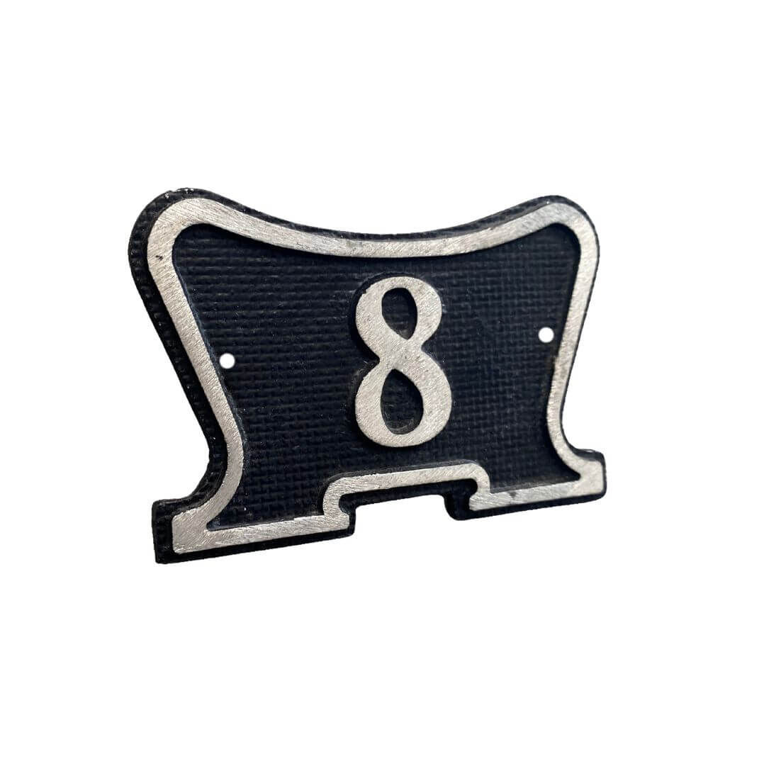 historisches geschwungenes Türnummernschild 21404 Tafelstil D in Aluminiumguss historisches geschwungenes Türnummernschild 21404 Tafelstil D in Aluminiumguss