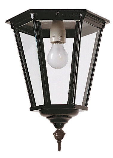 1611d_deckenleuchte_mailand Deckenleuchte Mailand kleine Ausführung mit unterem Zierspitz in RAL 9005 Schwarz