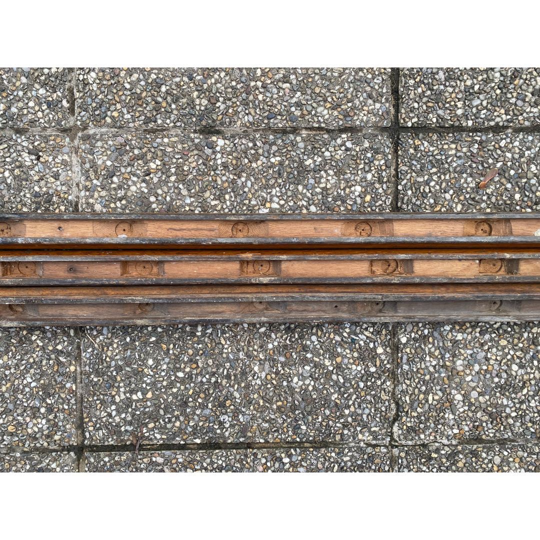 Alter Handlauf aus Holz - 3 teilig