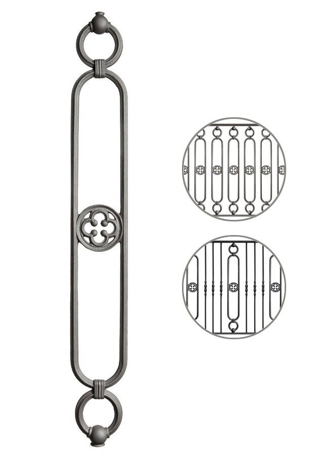 gelaender_gusseisen_m517V Geländer vertikal M517V aus Gusseisen