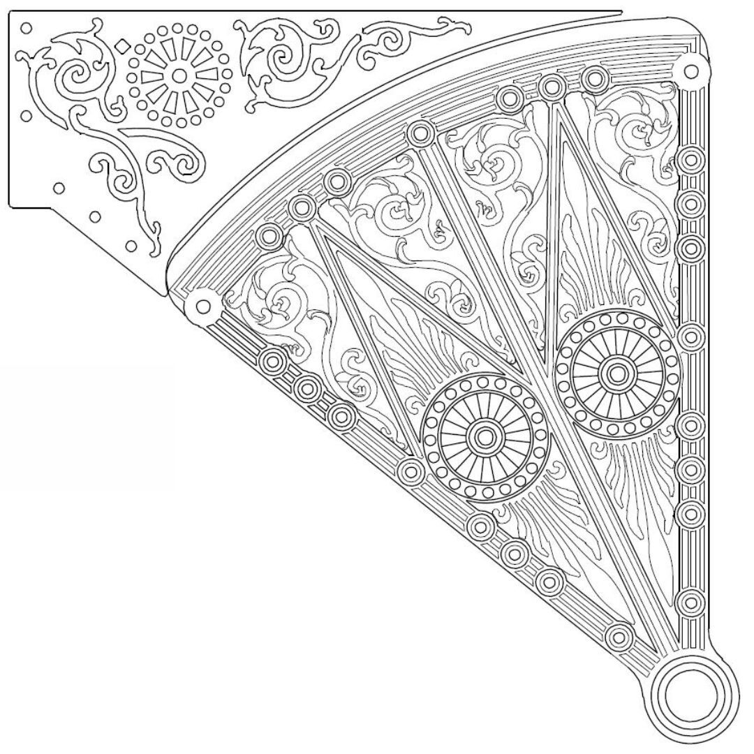 verzierte, eckige Austrittsstufe Typ SO unserer nostalgischen Spindetreppe aus Gusseisen verzierte, eckige Austrittsstufe Typ SO unserer nostalgischen Spindetreppe aus Gusseisen