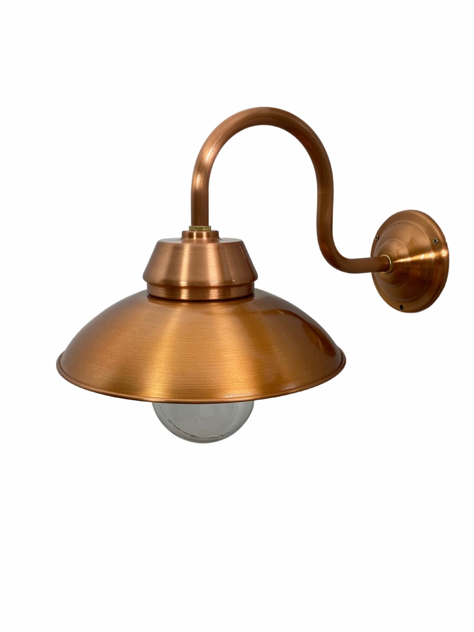 rustikale-wandleuchte-retz-kupfer-glaenzend-4 Wandleuchte Retz mit S-Arm