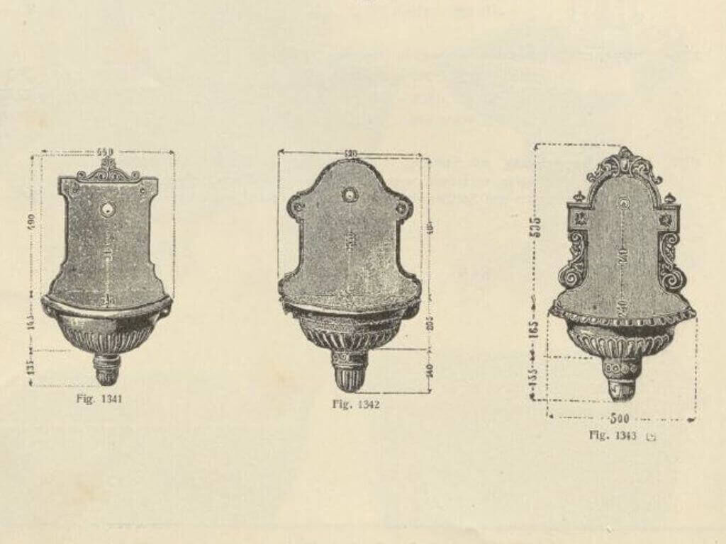 Historische Abbildungen alter Bassenas