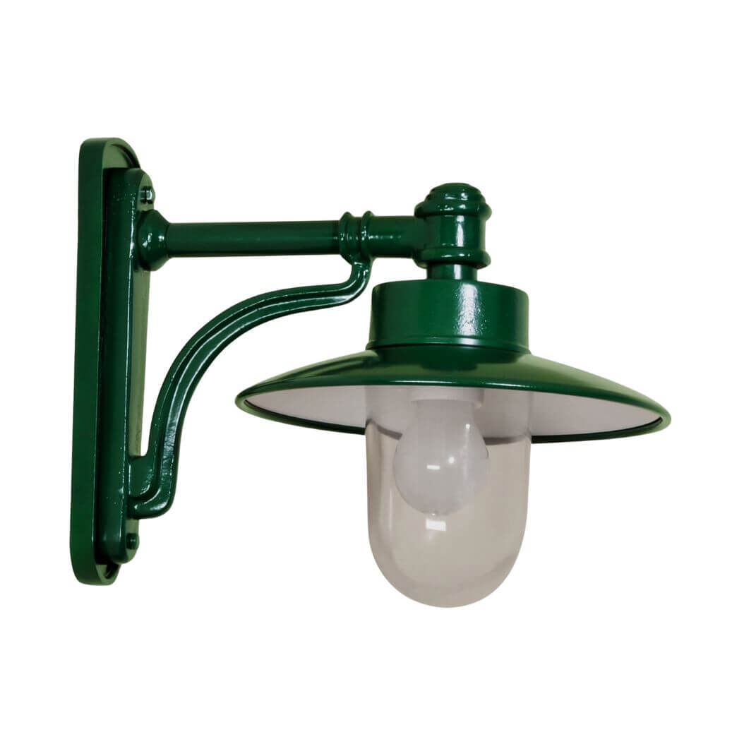 Wandleuchte Meran I (2128/h60) in RAL 6005 Moosgrün Wandleuchte Meran I (2128/h60) in RAL 6005 Moosgrün