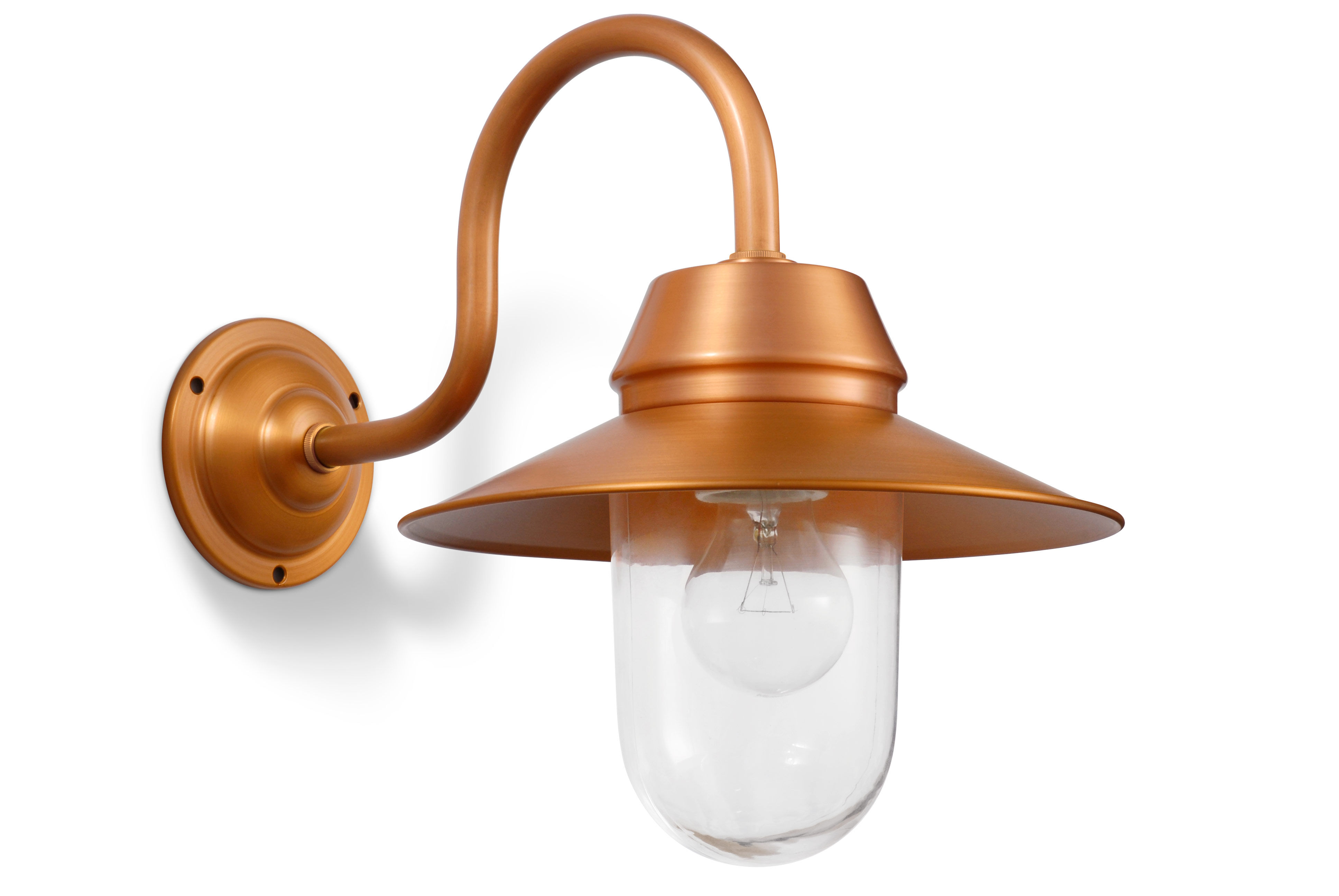 Krems Zylinder Wand Kupfer natur mit mattem Klarlack