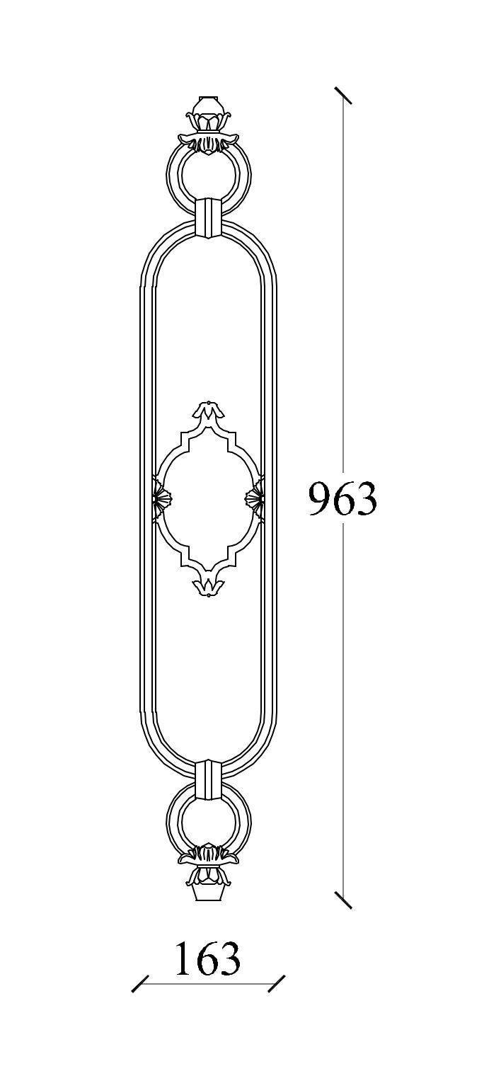 m549v_gelaender_gusseisen Zeichnung Geländer vertikal M549V aus Gusseisen
