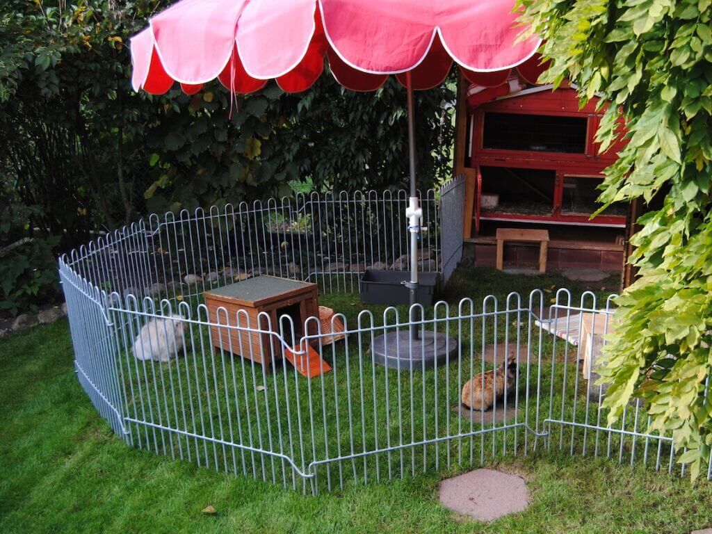Mobiler Kleintierzaun "Salzburg" in feuerverzinkt als Hasenzaun Mobiler Kleintierzaun "Salzburg" in feuerverzinkt als Hasenzaun