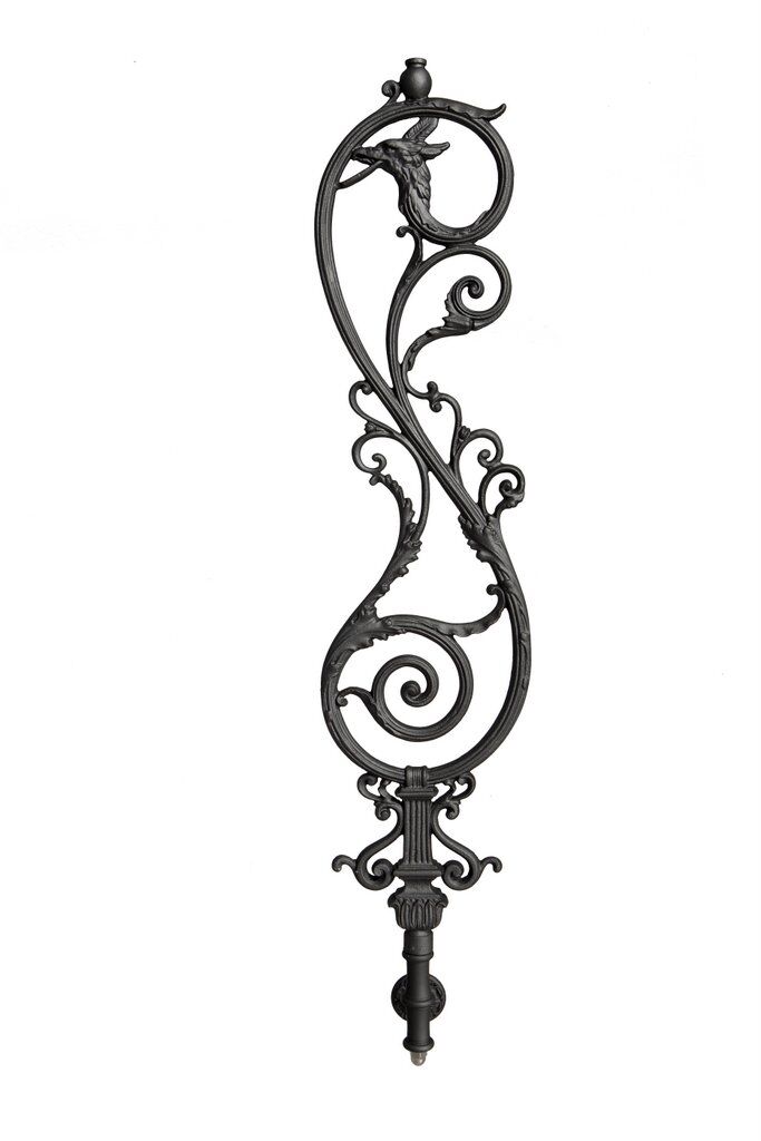 gelaender_gusseisen_m544L Geländerteil M544L seitlich aus Gusseisen