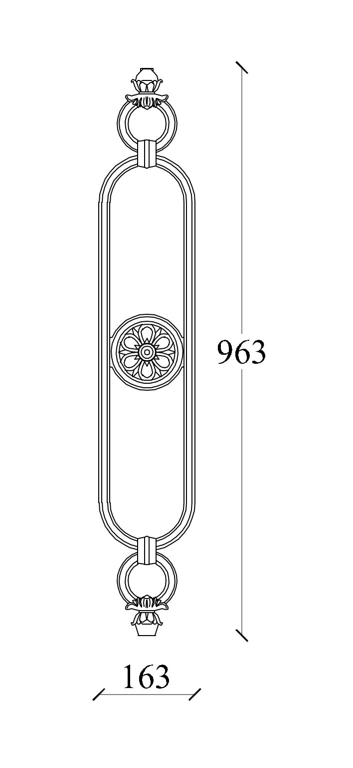 m515v_gelaender_gusseisen Zeichnung Geländerteil vertikal M515V aus Gusseisen