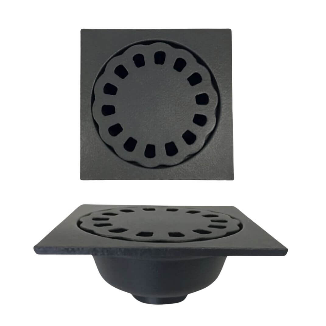 Hofablauf 150 x 150 mm aus Gusseisen Hofablauf 150 x 150 mm aus Gusseisen