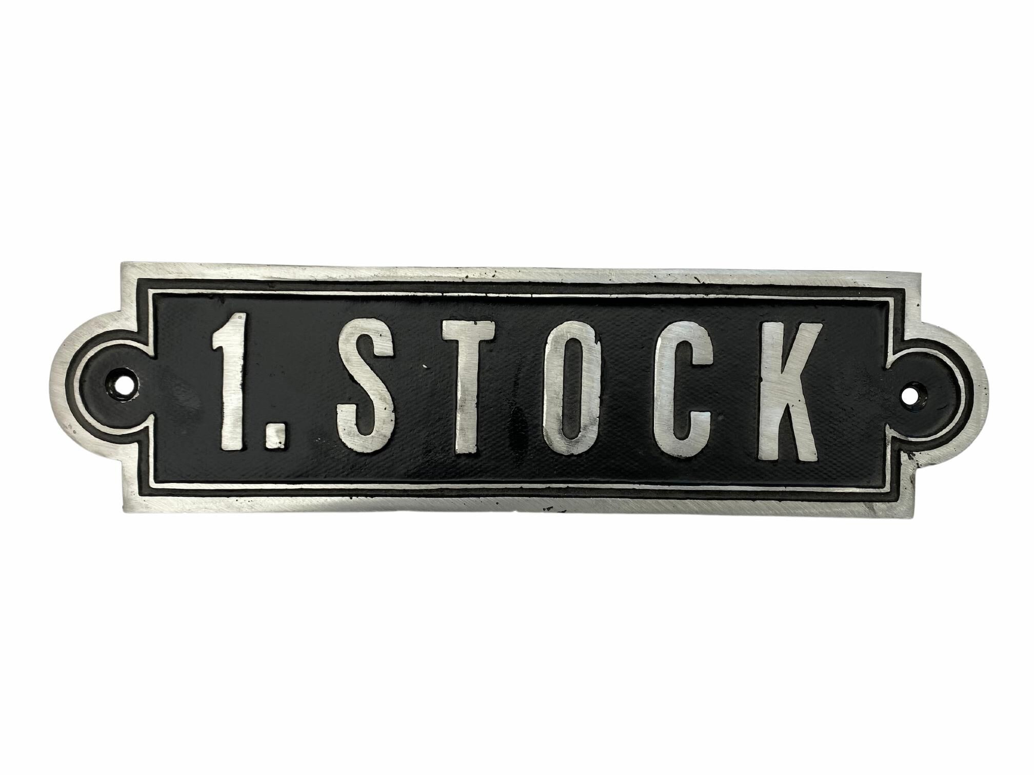 Silber / Schwarze Stockwerstafel 1. Stock