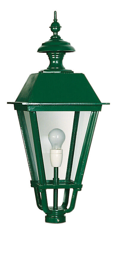 1410_aufsatzleuchte Leuchtenkopf "Rom" in RAL 6005 Moosgrün