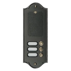 sprechanlage_livorno_3taster Sprechanlage Livorno einreihig 3 Klingelknöpfe mit anthrazitgrauer Oberfläche