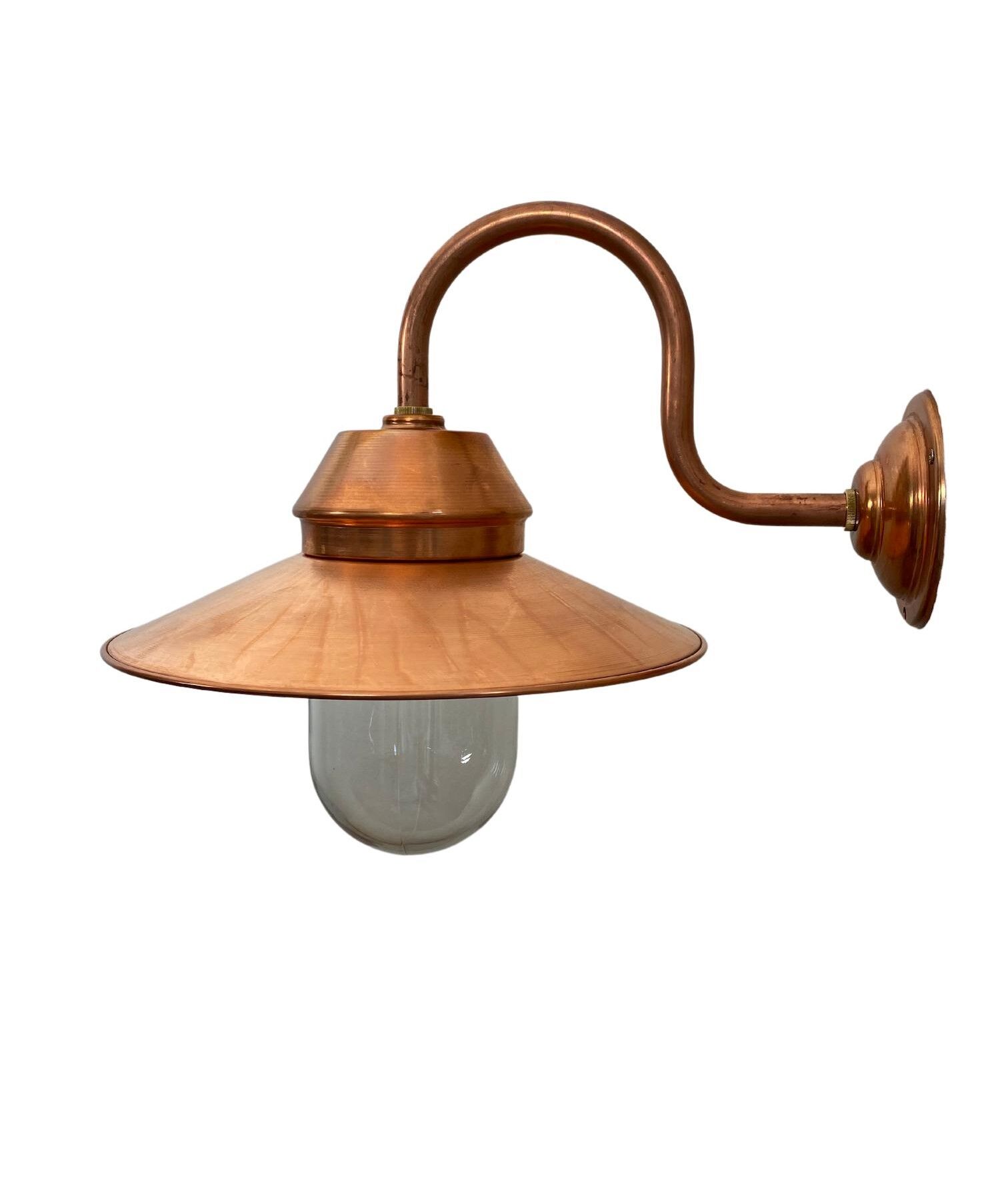 rustikale-wandleuchte-schirmleuchte-krems-kupfer-1 Wandleuchte Krems aus Kupfer natur - Seitenansicht