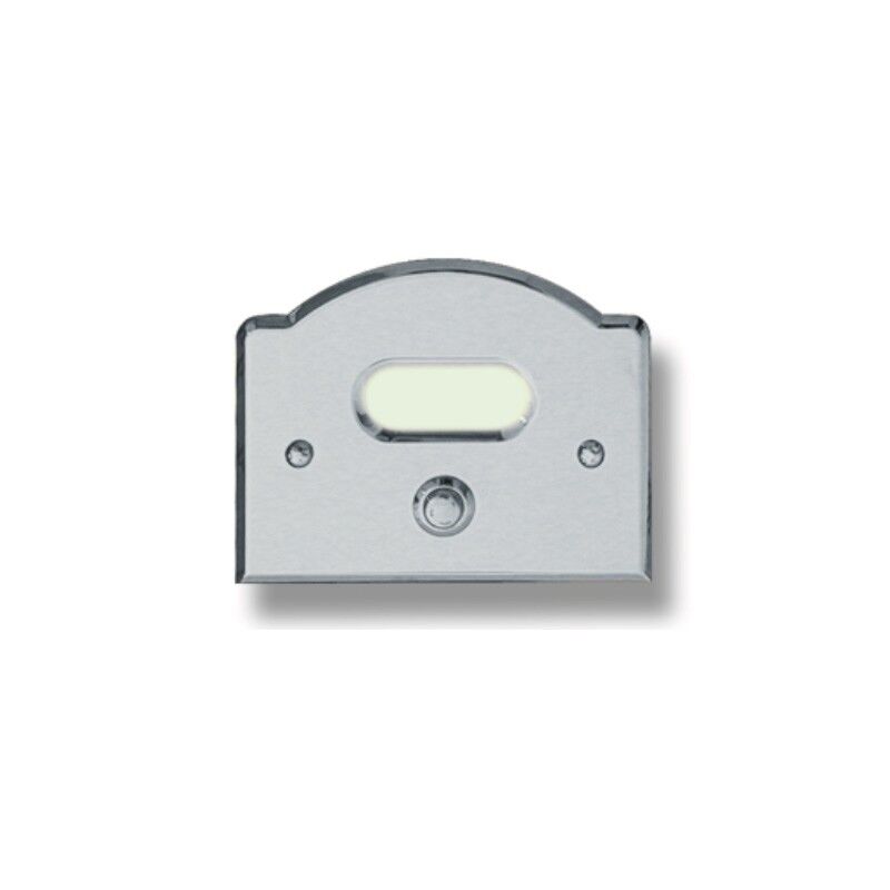 2020cs1chromesatiniert Klingelplatte Triest Modell I aus Messing verchromt